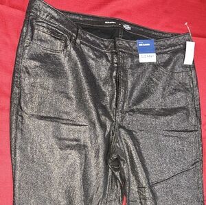 NWT Women's Old Navy High Waist Shine O.G Shimmer Straight Ankle Jeans Size 18